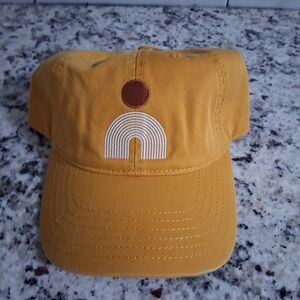 MAD Engine Mustard Yellow Cap with Brown and White Design